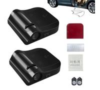 Car Door Projector, 2-Piece Wings Courtesy Welcome Lights, Automatic Ambient Floor Lamps For Cars, Cool Door Accessories For Adults, Men, Women, Friends, Couples, Drivers, 2.64x2.76 In