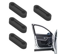 Car Door - Shock Absorber Pad Set High Elastic Anti | Collision Door Lock Protector Cover 4 Pieces Easy Install Noise Reduction for Truck, Commuting, Urban Driving or Family Trips