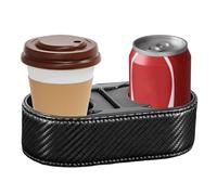 Car Drink Holder - Double Vehicle Cup Holder, Console Organizer Automotive Fixed Beverage Bracket | Stationary Drink Storage for Driving RV Off Roading Travel Golf Cart Truck Daily Use Bus