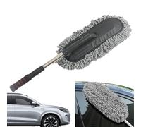 Car Duster - Stainless Steel 75 To 90cm | Dust Remover Brush, Scratch Free Soft Microfiber Car Cleaner with Extendable Handle For Easy Reach | For Cars Trucks Motorcycles Interior Exterior Cleaning