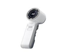 Car Electric Fan Ventilador Portátil Recargable For Exteriores De 3600 MAh, Apto For Mini Ventilador Eléctrico De Mano, Pantalla Digital, Ventilador Turbo De Refrigeración De Aire Plegable De Alta Vel