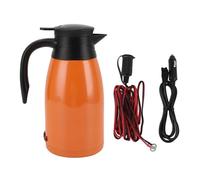 CAR ELECTRICA ELECTRICA 1400ml Gran capacidad Acero inoxidable 24V 180W Propiedad de viaje de viaje portátil Portecedecer para tomar café en automóviles camiones naranja