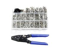 Car Electrical Wire Terminal 1/1.5/1.8/2.2/2.8/3.5mm Auto Electric Connector Plug Removal Male Female Crimp Automotive Pins(1168pcs WX1014)
