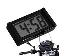 Car Electronic Clock - ABS + Components 3.5x6.2x1.8cm | LED Digital Watch Mini Silent Dashboard Sticker Style Motorcycle Electric Time Display for Vehicles