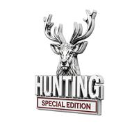 Car Emblems 3D Deer Head - Exterior Badge, Waterproof Ornament Styling