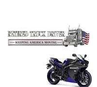 Car Emblems and Badges | Metal Retired Truck Driver Stickers | Adhesive 3D Emblem Car Decor for SUV RV Sedan Pickup Vehicle Automotive Friends