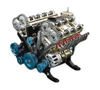 Car engine model kit for adult, 8-cylinder metal DIY project