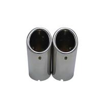 Car Escape Tubo Para A3 A1 A4 B8 2009-2016 Para Q5 2009-2012 Silenciador Tubo Escape Trasero Carbono Coche Garganta 75 Mm Silenciador Cola