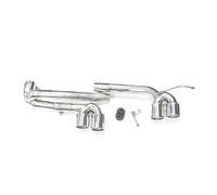 Car Escape Tubo Para E90 E92 320i 318i 325i Tubo Escape Fibra Carbono Cuádruple Automóvil Punta Modificada Silenciador Parachoques M3 Boquilla Silenciador Cola