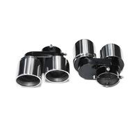 Car Escape Tubo Silenciador Escape Cuadrado Deportivo 4 Salidas Acero Inoxidable Y Fibra Carbono Color Negro Para X5 G05 X6 Silenciador Cola