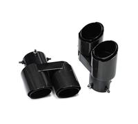 Car Escape Tubo Silenciador Escape Cuadrado Deportivo 4 Salidas Acero Inoxidable Y Fibra Carbono Color Negro Para X5 G05 X6 Silenciador Cola