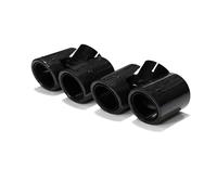 Car Escape Tubo Silenciador Fibra Carbono Acero Inoxidable Redondo Cuádruple Para Land Para Rover Para Defender 90 110 2020-2024 Silenciador Cola