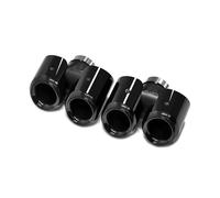 Car Escape Tubo Silenciador Fibra Carbono Acero Inoxidable Redondo Cuádruple Para Land Para Rover Para Defender 90 110 2020-2024 Silenciador Cola