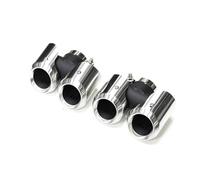 Car Escape Tubo Silenciador Fibra Carbono Acero Inoxidable Redondo Cuádruple Para Land Para Rover Para Defender 90 110 2020-2024 Silenciador Cola