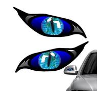 Car Eye Sticker - Scary Simulation s Reflective Decal For Vehicle Body Window, 2 Pcs Realistic Eyes Stickers Cover, Vinyl Car Decoration For SUV Truck