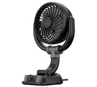 Car Fan - 160 Degree Rotation Vehicle Cooling Device Portable Air Circulator System | Driver Traveler Sedan SUV Truck RV Office Bedroom Dormitory Study Gym Camping Travel Personal Compact Ventilation
