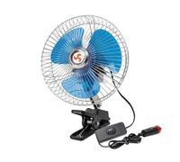 Car Fan 24V Auto Oscillation 8.46x5.91x11.02 Inches Vehicle Clip Fan