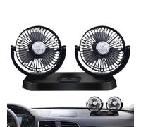 Car Fan for Backseat - Duâl Head USB Carfań | Head Car USBFan High Power PP Cooling Fan USB Powered Rear Seat Ventilator for Truck Van Office Dorm Vehicle Air Circulation Device