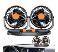 Car Fan Head, 24V Dashboard Air Cooling Fan, Rotatable ABS Design for Efficient Air Circulation, Low Noise Electric Cooler for Sedan, Van, SUV, and RV, 37x17.5x18cm