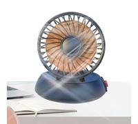 Car Fan, Strong Airflow Cooler Single Head, Plegable Vehicle Cooling Fan, 3 Speeds, for SUVs, RVs, Trucks, Sedanes, Cruises, USB Powered, Sturdy Materials, 11x11x13cm