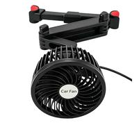 Car Fans For Backseat - ABS, Angle Adjustable Cooling Fan, Low Noise Speed | Rear Seat Headrest Fan, Portable Airflow Cooler, For SUV, RV, Sedan, Truck, Travel And Daily Commuting