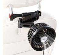 Car Fans For Backseat - Low Noise Angle Adjustable 2 Wind Speeds | Car Rear Seat Cooling Fan With Angle Adjustable Head And Two Wind Speeds Improves Air Circulation For Backseat Passengers. Mounts Eas