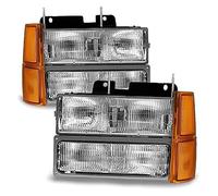 Car Faros 1 Juego 8 Faros Delanteros para Chevrolet para Chevy C/K 1500 2500 3500 1994 1995 1996 1997 1998 1999 Sin Luz Faro Principale Fari