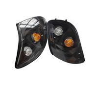 Car Faros 1 Par Luces Esquina Delanteras Coche para Mitsubishi para Delica L400 1998 4M41 Luz Señal Lámpara De Esquina Lateral Faro Principale Fari(Negro)