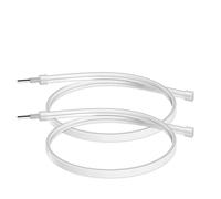 Car Faros 2 Luces LED Circulación Diurna Ultrafinas DRL 30 45 Y 60 Cm Guía Universal Tubo Flexible Y Suave para Coche Luz Blanca Roja Azul Y Amarilla. Faro Principale Fari(White with Yellow,60CM)