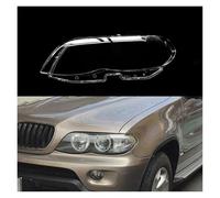 Car Faros Cubierta Faro Delantero Cristal Transparente para para X5 E53 Facelift 2004 2005 2006 Pantalla De Lámpara Máscaras Carcasa Lámpara Faro Principale Fari(1pcs Left Side)