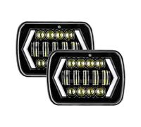 Car Faros Faros Delanteros LED 5 X 7'' Y 7 X 6'' H6054 H5054, Luces Altas Y Bajas para Chevy para Express 1500 2500 3500 4500 para Corvette Y para Astro Faro Principale Fari(2 Piezas)