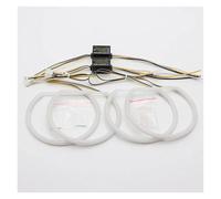 Car Faros Kit De Luces LED De Algodón Blanco Y Amarillo con Forma De Ojo De Ángel, Luz De Señal De Giro DRL para Serie 5 E39 525i 528i 530i 540i Faro Principale Fari(Pre Facelift W and Y)
