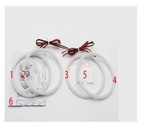 Car Faros Kit Faros Delanteros Algodón con Halo Ángel Y Ojos Demonio para Serie 3 E30 E36 para M3 333i 325i 323i 316i 318i 325td (1982-2000) Faro Principale Fari(For 30 White)