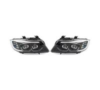 Car Faros Par De Luces De Coche para Serie 3 E90 E91 325i 328i 2008 2009 2010 2011 2012 Conjunto De Faros Delanteros Luz Conducción DRL Automotriz Faro Principale Fari