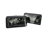 Car Faros para Chevrolet para Silverado para Medium 1500 2500 HD 2007-2012 2013 Par Luces LED Conducción Diurna Delanteras Luz Antiniebla Parachoques Delantero Faro Principale Fari(2pcs Gray Lens)