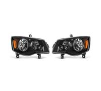 Car Faros para Chrysler para Town Y para Country 2008 2009 10 2011 2012 2013 2014 2015 2016 Conjunto Un Par Faros Delanteros Compatible con Carcasa Negra CH2503192 Faro Principale Fari(1PCS Left)