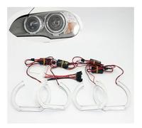 Car Faros para para X5 E70 X5M 2008 2009 2010 2011 2012 2013 2014 para DTM para M4 Estilo Led Angel Eyes Kit Anillos para DRL Ultra Brillante Faro Principale Fari(Type B)