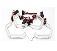 Car Faros para Serie 3 F30 F31 F34 F35 para M3 316i 318i 320i 328i 330i 335i 340i 2011-2016 para M4 Estilo LED Cristal Kit Ojos Ángel Kits Ojos Faro Principale Fari(Model 2)