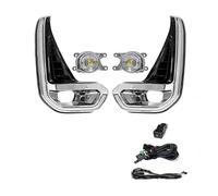 Car Faros Para Toyota Para Hilux Para Revo 2020 2021 Led DRL Lámpara Antiniebla Luz Circulación Diurna Parachoques Conducción Impermeable Interruptor Cables Señal Giro Faro Principale Fari(DRL Fog Whi