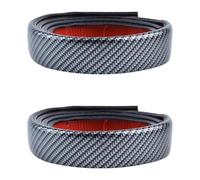 Car Fender Flares Embellecedor Universal Para Guardabarros Borde Rueda Extensores 35/45 Mm Protector Decorativo Cejas Coche(2x Carbon Fiber 45mm)