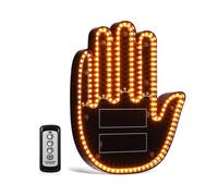 Car Finger Gesture Light Driving Plastic Hand-shaped Compact Design 6.1 5.1 0.9in Turn Signal 1Pack