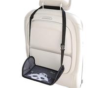 Car Foot Hammock, Back Seat Support, Adjustable Travel Hanger, Soft Cartoon Design, Height Custom Straps, Kids Size, Airplane and Vehicle Use 18.11x9.65 Inches Black