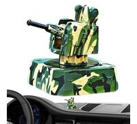 Car Fragance Diffuser, Solar Powered Air Purifier, Modern Cannon Shape Deodorizer, Anti-Slip Base Design, Sea Scent, for Taxi, Caravan, Truck, Dashboard, Vehicle Use, 3,15 x 3,54 pulgadas