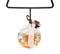 Car Fragrance Diffuser, Aromatherapy Pendant, 10ml Refillable Perfume, Stylish Rearview Mirror Accessory, Vehicle Long Lasting Scent for Bathroom, Closet, Bedroom, Gym