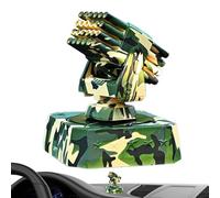 Car Fragrance Diffuser, Solar Powered Air Purifier, 3.15x3.54in Modern Cannon Shape, Odor Remover, Anti Slip Base Design for Taxi, Caravan, Truck, Dashboard, Sea Scent