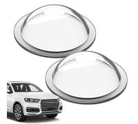 Car Front CameraProtective Cover - 1 Pair Clear Lens Caps, Anti Dust Rain Shield For Vehicle Cameras | Transparent CameraGuard For Front Rear 360 Systems, Driving Protection, Road Trips