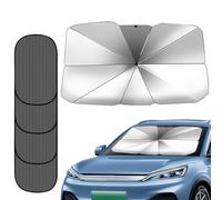 Car Front Window Shade, Auto Windshield Sunshade, 57.09x31.1in Foldable Heat Protection Cover, Reflective Full Coverage Design, UV Resistant Material for Driving, Camping, Outings, Vehicle