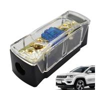 Car Fuse Block Audio Protection - Small Distribution, Block for estable Power Management and Circuit Safety Heat Resistant Material for Long Lasting Use Vehicle Subwoofer Modificación