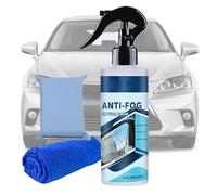 Car Glass Anti Fog Spray - 150ml Automotive Instant Defogging, Portable Glass Cleaner with Anti Fog Coating, Car Accessory for Clear Visibility Cleaning Driving Window Shower Door Rain Water