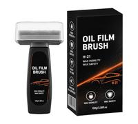 Car Glass Cleaner 100g - Windshield Oil Film Remover With Brush Tool